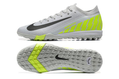 Nike Air Zoom Mercurial Vapor 16 Elite TF Low-Tops Soccer Shoes - Grey/Yellow/Silver
