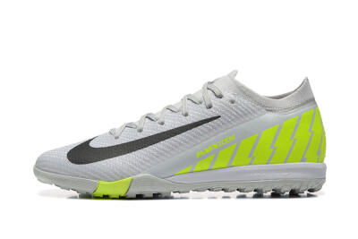 Nike Air Zoom Mercurial Vapor 16 Elite TF Low-Tops Soccer Shoes - Grey/Yellow/Silver