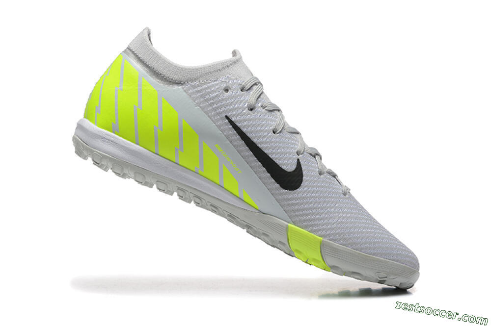 Nike Air Zoom Mercurial Vapor 16 Elite TF Low-Tops Soccer Shoes - Grey/Yellow/Silver 7