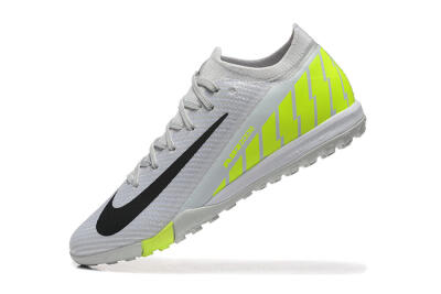 Nike Air Zoom Mercurial Vapor 16 Elite TF Low-Tops Soccer Shoes - Grey/Yellow/Silver
