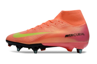 Nike Air Zoom Mercurial Superfly 10 Elite SG High-Tops Soccer Cleats - Red/Yellow/Black