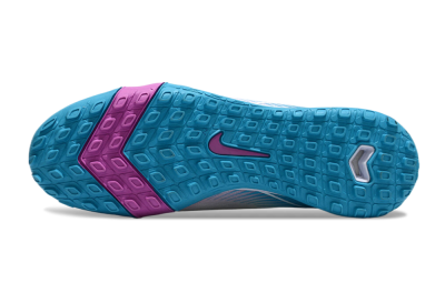 Nike Air Zoom Mercurial Superfly 10 Elite TF High-Tops Soccer Shoes - White/Purple/Blue