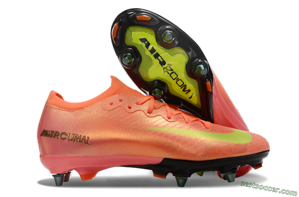 Nike Air Zoom Mercurial Vapor 16 Elite SG Low-Tops Soccer Cleats - Red/Yellow/Black 0