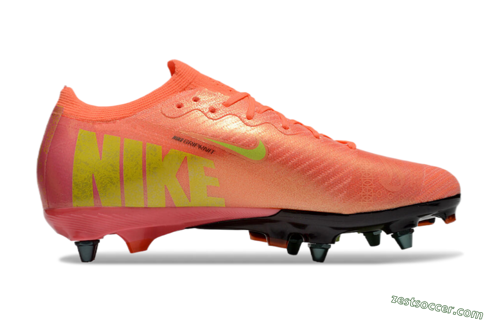 Nike Air Zoom Mercurial Vapor 16 Elite SG Low-Tops Soccer Cleats - Red/Yellow/Black 7