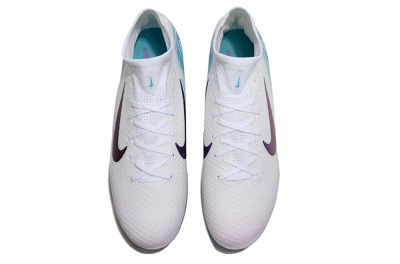 Nike Air Zoom Mercurial Superfly 10 Elite SG High-Tops Soccer Cleats - White/Purple/Blue