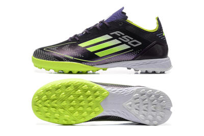 Adidas F50 Pro TF Low-Tops Soccer Shoes - Purple/Yellow/White