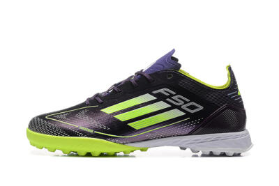 Adidas F50 Pro TF Low-Tops Soccer Shoes - Purple/Yellow/White