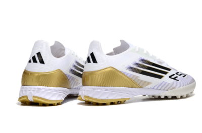 Adidas F50 Pro TF Low-Tops Soccer Shoes - White/Black/Yellow