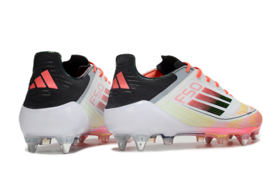 Adidas F50 Elite SG Low-Tops Soccer Cleats - White/Red/Yellow/Black