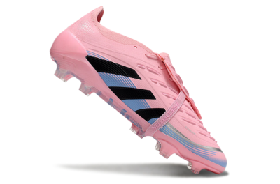 Adidas Predator Elite 25 Foldover Tongue FG Low-Tops Soccer Cleats - Pink/Black/Blue
