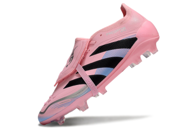 Adidas Predator Elite 25 Foldover Tongue FG Low-Tops Soccer Cleats - Pink/Black/Blue