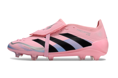 Adidas Predator Elite 25 Foldover Tongue FG Low-Tops Soccer Cleats - Pink/Black/Blue