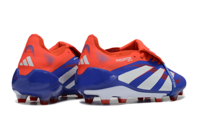Adidas Predator Elite 25 Foldover Tongue FG Low-Tops Soccer Cleats - Blue/White/Red