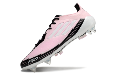 Messi x Adidas F50 Elite SG Low-Tops Soccer Cleats - Pink/White/Black
