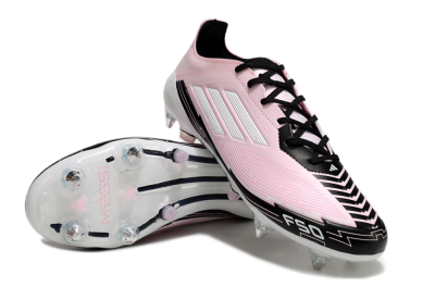 Messi x Adidas F50 Elite SG Low-Tops Soccer Cleats - Pink/White/Black