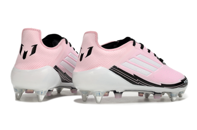Messi x Adidas F50 Elite SG Low-Tops Soccer Cleats - Pink/White/Black