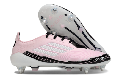 Messi x Adidas F50 Elite SG Low-Tops Soccer Cleats - Pink/White/Black