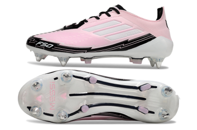Messi x Adidas F50 Elite SG Low-Tops Soccer Cleats - Pink/White/Black