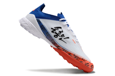 Adidas F50 Elite TF Low-Tops Soccer Shoes - White/Black/Blue/Red