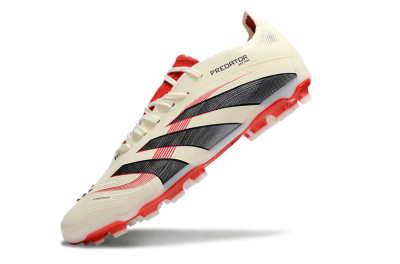 Adidas Predator 25+ Elite AG Low-Tops Soccer Cleats - Beige/Red/Black