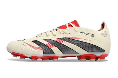 Adidas Predator 25+ Elite AG Low-Tops Soccer Cleats - Beige/Red/Black