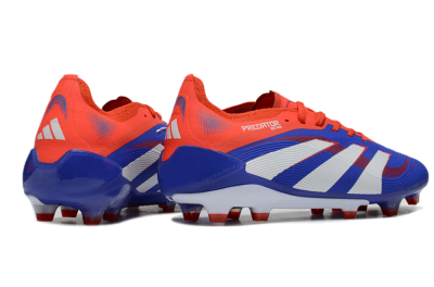 Adidas Predator 25 Elite FG Low-Tops Soccer Cleats - Blue/White/Red