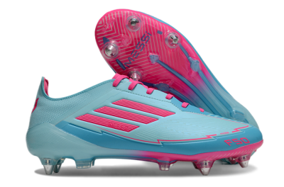 Messi x Adidas F50 Elite SG Low-Tops Soccer Cleats - Jade/Blue/Red