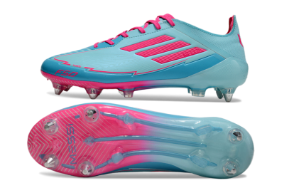 Messi x Adidas F50 Elite SG Low-Tops Soccer Cleats - Jade/Blue/Red