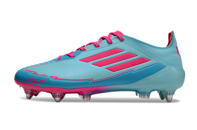 Messi x Adidas F50 Elite SG Low-Tops Soccer Cleats - Jade/Blue/Red
