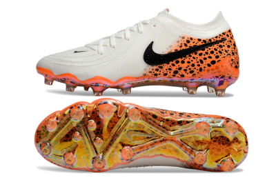 Nike Phantom Luna Elite AG Low-Tops Soccer Cleats - White/Orange/Black