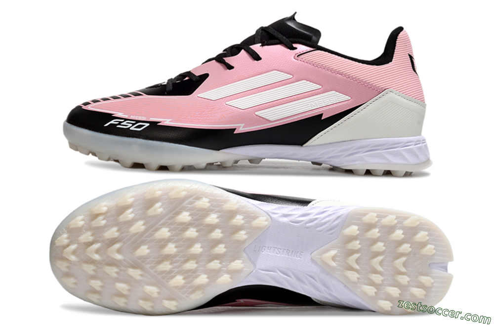 Adidas F50 Pro TF Low-Tops Soccer Shoes - Pink/Black/White 1