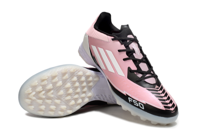 Adidas F50 Pro TF Low-Tops Soccer Shoes - Pink/Black/White