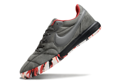 Nike Premier 2 Sala IC Low-Tops Soccer Shoes - Grey/Black/Red