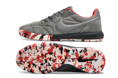 Nike Premier 2 Sala IC Low-Tops Soccer Shoes - Grey/Black/Red