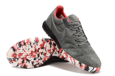Nike Premier 2 Sala IC Low-Tops Soccer Shoes - Grey/Black/Red