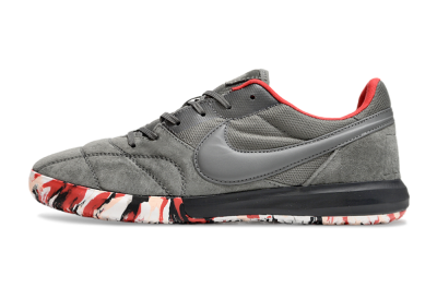 Nike Premier 2 Sala IC Low-Tops Soccer Shoes - Grey/Black/Red