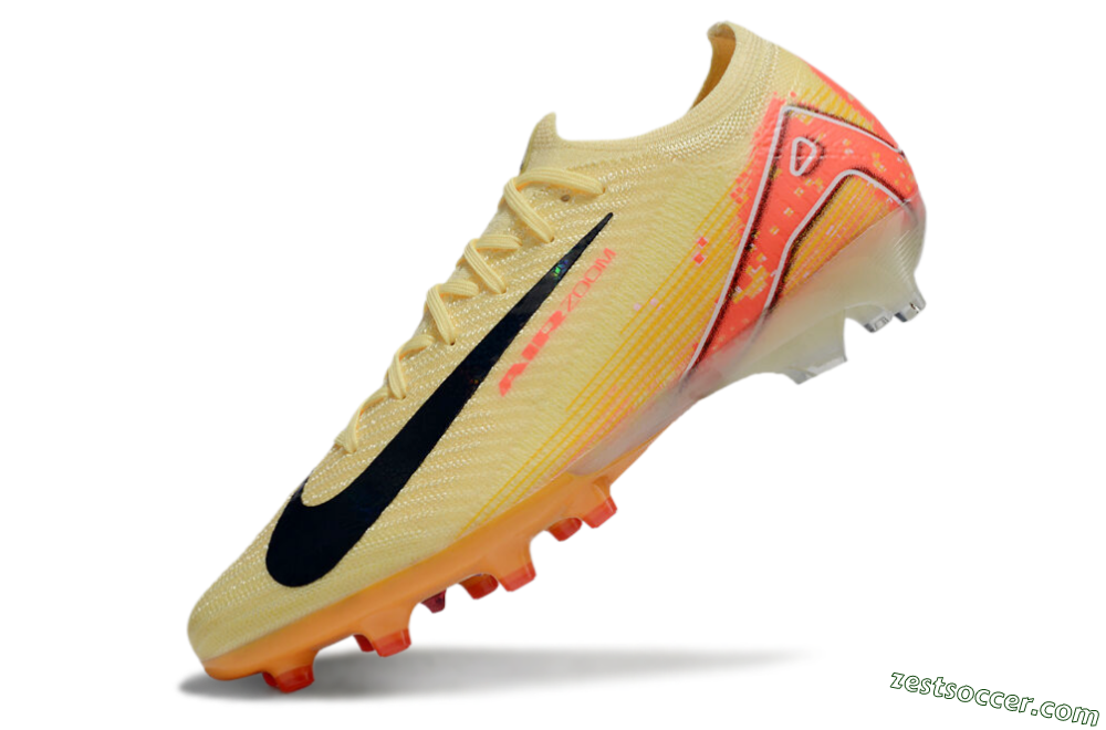 Nike Air Zoom Mercurial Vapor 16 Elite AG Low-Tops Soccer Cleats - Yellow/Black/Red 5