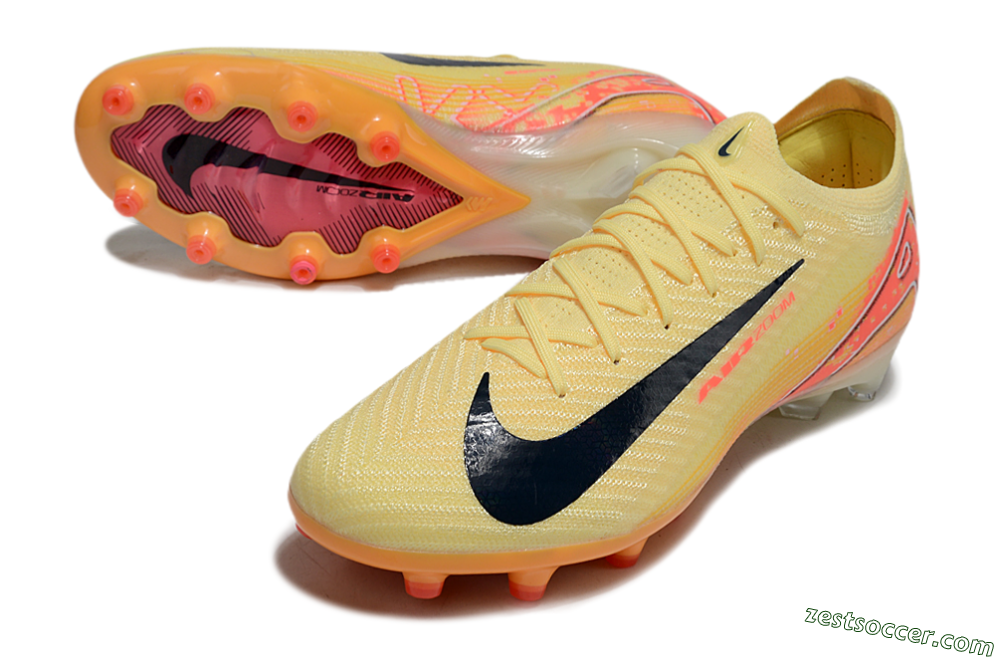 Nike Air Zoom Mercurial Vapor 16 Elite AG Low-Tops Soccer Cleats - Yellow/Black/Red 3