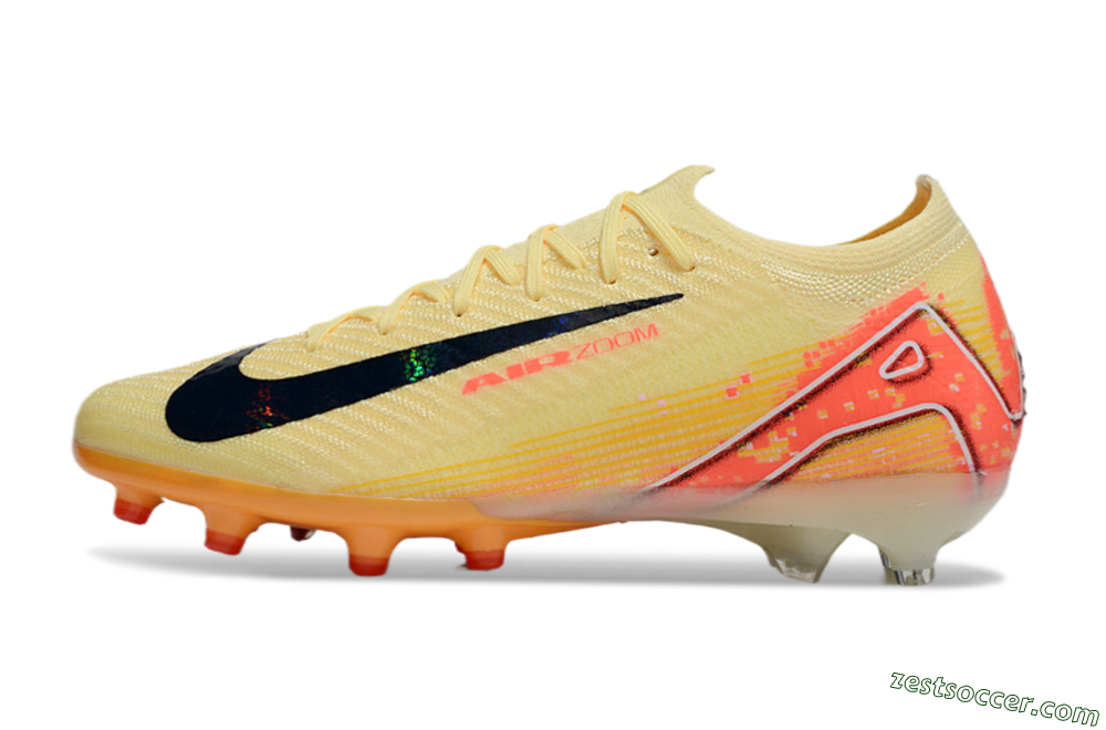 Nike Air Zoom Mercurial Vapor 16 Elite AG Low-Tops Soccer Cleats - Yellow/Black/Red 2