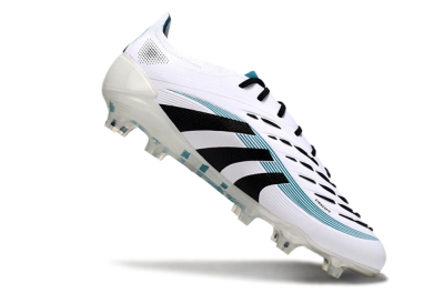 Adidas Predator Elite 25 FG Low-Tops Soccer Cleats - White/Blue/Black