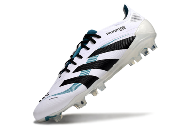 Adidas Predator Elite 25 FG Low-Tops Soccer Cleats - White/Blue/Black