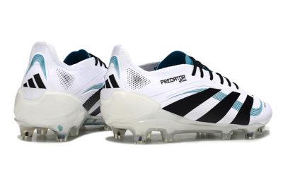 Adidas Predator Elite 25 FG Low-Tops Soccer Cleats - White/Blue/Black