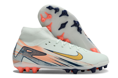 Nike Air Zoom Mercurial Superfly 10 Academy AG High-Tops Soccer Cleats - Jade/Gold/Pink