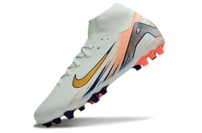 Nike Air Zoom Mercurial Superfly 10 Academy AG High-Tops Soccer Cleats - Jade/Gold/Pink