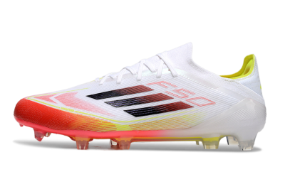 Adidas F50 Elite FG Low-Tops Soccer Cleats - White/Red/Yellow