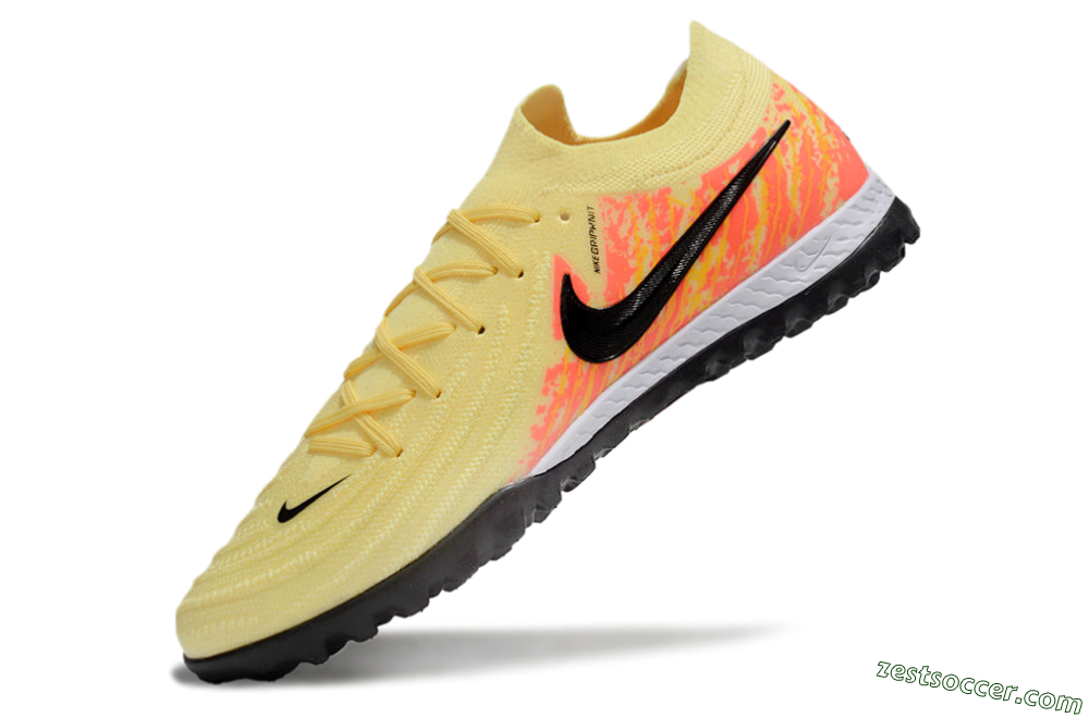 Nike Phantom GX 2 Elite TF Low-Tops Soccer Shoes - Yellow/Black/Red 5