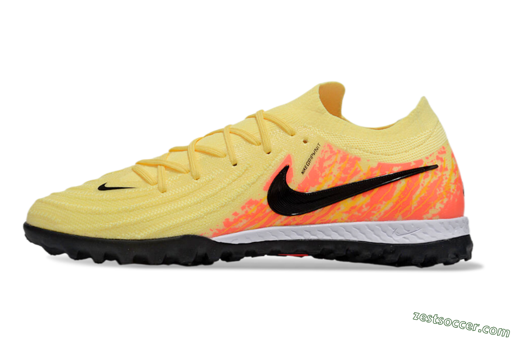 Nike Phantom GX 2 Elite TF Low-Tops Soccer Shoes - Yellow/Black/Red 2