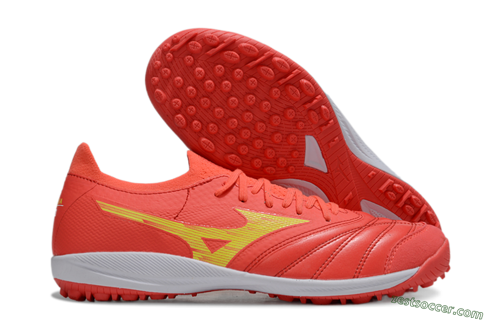 Mizuno Morelia Neo Sala TF Low-Tops Soccer Shoes - Red/Yellow/White 0