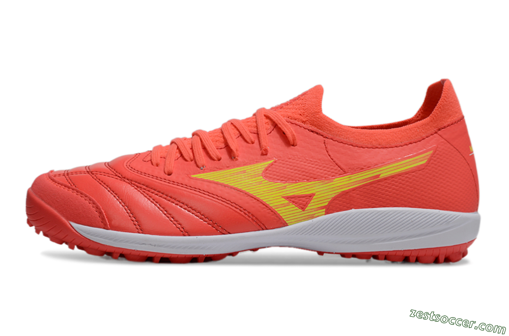 Mizuno Morelia Neo Sala TF Low-Tops Soccer Shoes - Red/Yellow/White 2