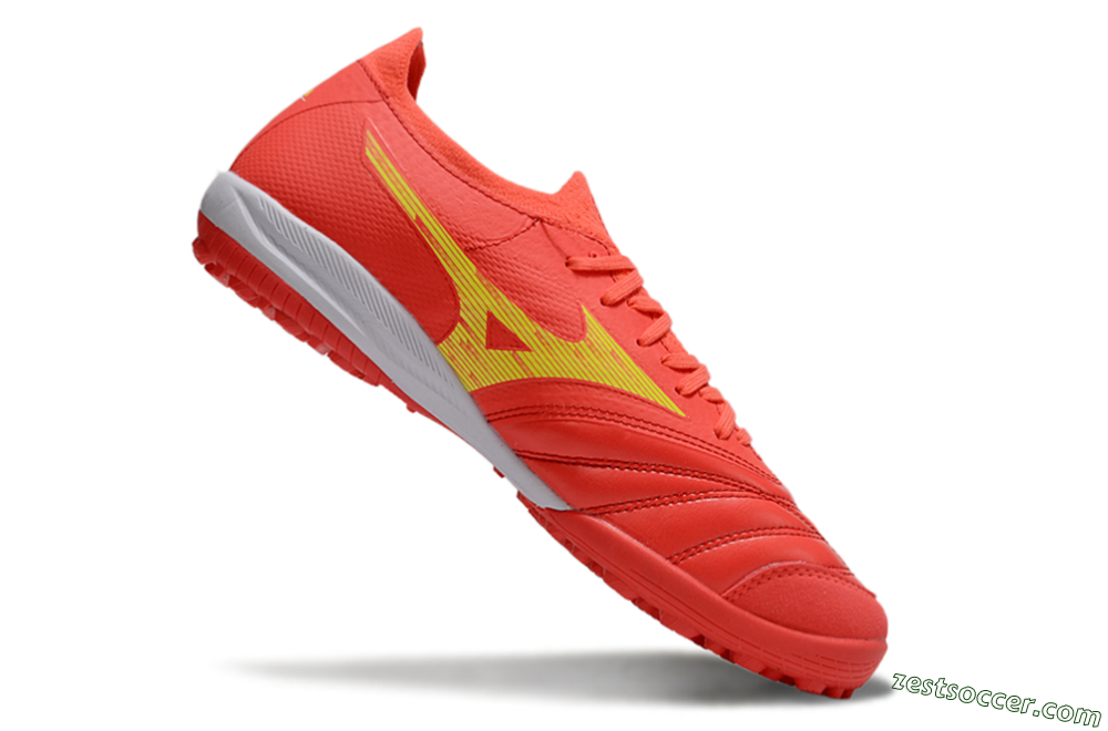 Mizuno Morelia Neo Sala TF Low-Tops Soccer Shoes - Red/Yellow/White 4